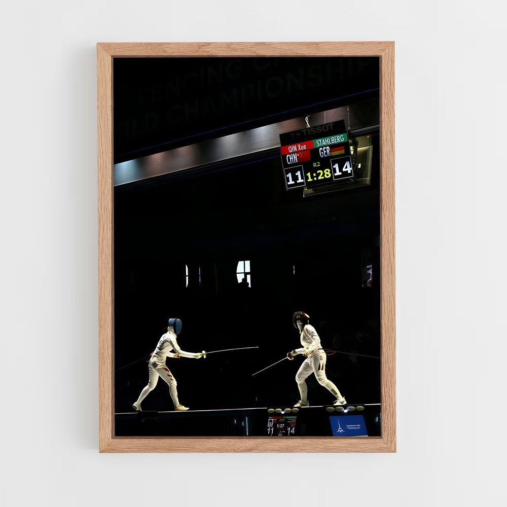 Poster European championships remporter – affiche Escrime (vue 4)